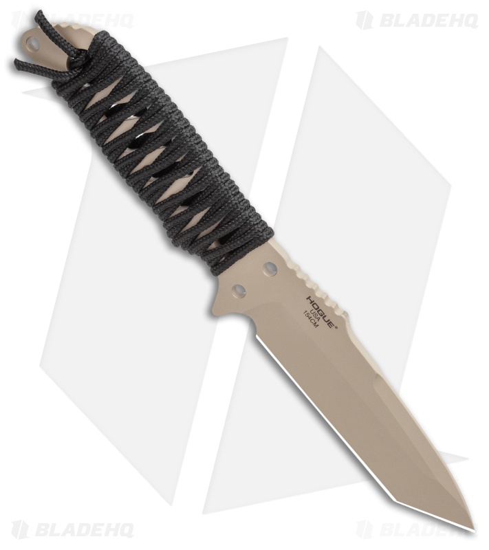 HK Fray Tanto Fixed Blade Knife Black Rubber (4.25" FDE) 55243