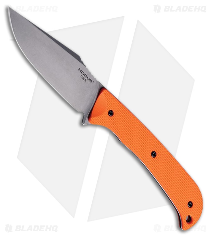 Hogue Extrak MagnaCut Fixed Blade Knife Orange G-10 (3.3" Stonewash)