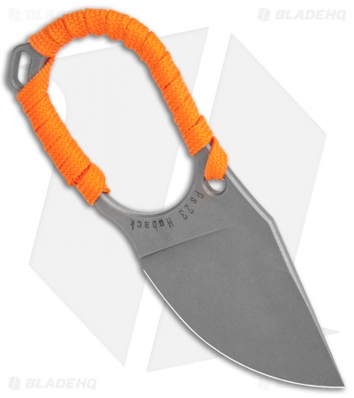 Jake Hoback Jeremiah Johnson Fixed Blade Knife Orange Cord Wrap (2" Stonewash)