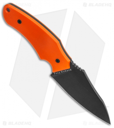 Jake Hoback Shepherd Fixed Blade Knife Orange G-10 (3.25" SW)