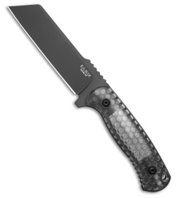 Ka-Bar Les George Cool Name Sheepsfoot Fixed Blade Knife Smoke (4.25" Black)