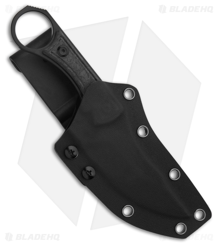 niko niko Kansept Niko Fixed Blade Knife Black Carbon Fiber G004A1