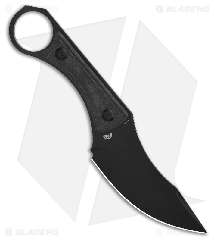 Kansept Niko Fixed Blade Knife Black Carbon Fiber G004A1