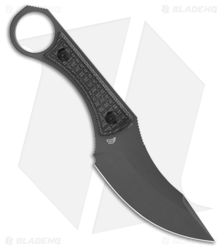 Kansept Niko Fixed Blade Knife Black Micarta (Gray) G004A6