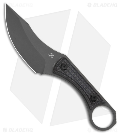 Kansept Niko Fixed Blade Knife Black Micarta (Gray) G004A6