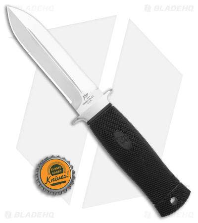 Katz Knives Avenger Boot Fixed Blade Knife Black Kraton (4.5" Satin)
