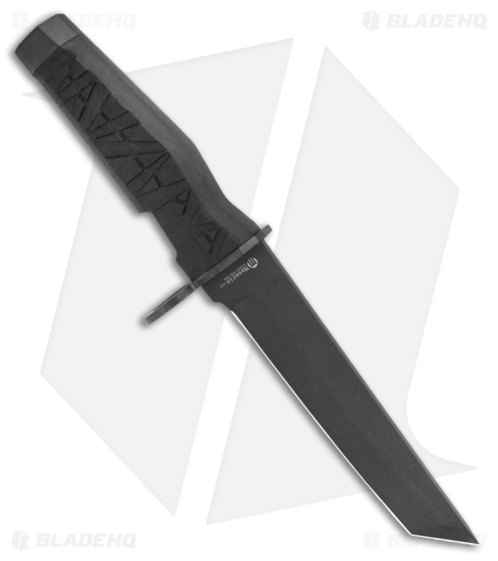 Maserin Myrmillo Tanto Fixed Blade Bayonet Knife (6.8" Black) 961B