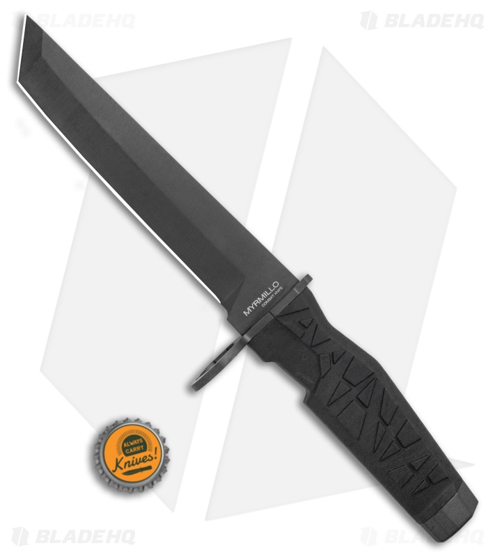 Maserin Myrmillo Tanto Fixed Blade Bayonet Knife (6.8" Black) 961B