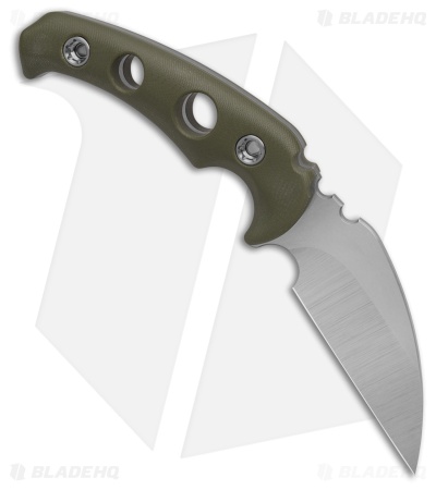 Medford Fighting Utility Knife FUK OD Green (3.75" Tumbled) MKT