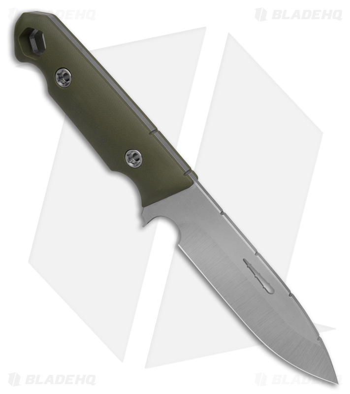 Medford STA Sniper Fixed Blade Knife OD Green G-10 (5" Tumbled)