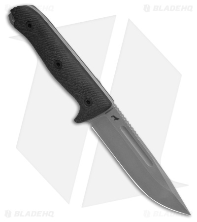 Reiff Knives Vicon Fixed Blade Knife Black Canvas Micarta (5.1" SW)