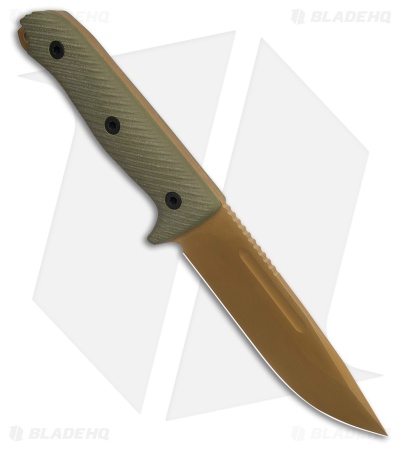 Reiff Knives Vicon Fixed Blade Knife OD Green G-10