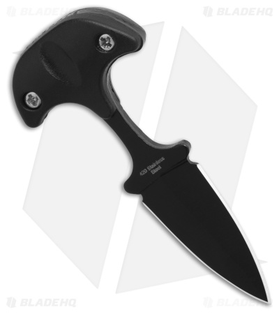 Skallywag Tactical Key Dagger Fixed Blade Black Polymer (1.50" Black)
