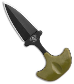 Skallywag Tactical Key Dagger Fixed Blade Olive Drab Polymer (1.50" Black)