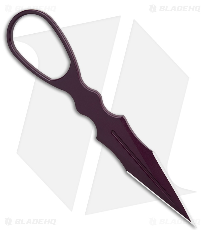 Skallywag Tactical Knives D2 Dagger Fixed Blade Knife Purple (3.75" Purple)