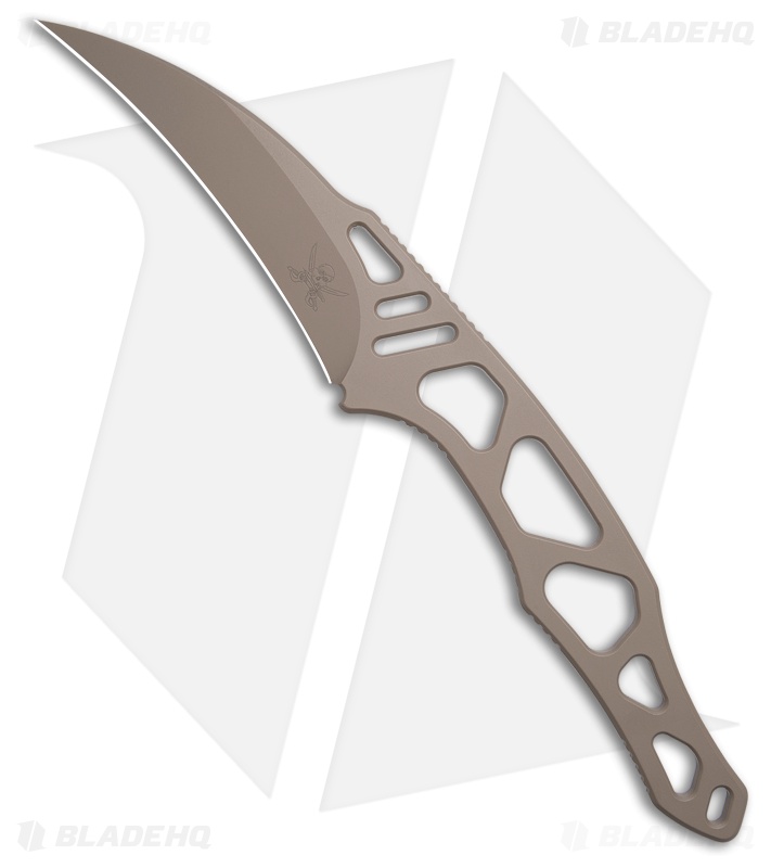 Skallywag Tactical Peg Leg Fixed Blade Knife FDE Stainless Steel (4.00" FDE)