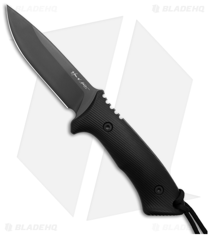 Spartan Linden Fixed Blade Knife Black G-10 (5.00" Black) SBEU2BKKYBK