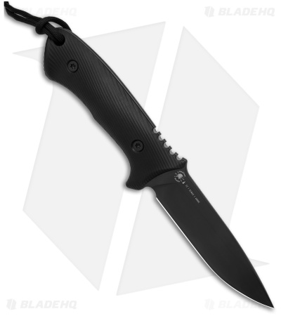 Spartan Linden Fixed Blade Knife Black G-10 (5.00" Black) SBEU2BKKYBK