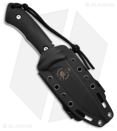 Spartan Linden Fixed Blade Knife Black G-10 (5.00" Stonewash) SBEU2SWKYBK