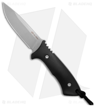 Spartan Linden Fixed Blade Knife Black G-10 (5.00" Stonewash) SBEU2SWKYBK