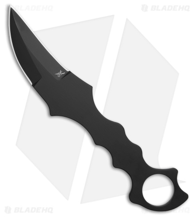 Stroup Knives Arctic Fox Karambit D/E Fixed Blade Knife Black