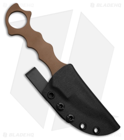 Stroup Knives Arctic Fox Karambit D/E Fixed Blade Knife Dark Earth (2.625" DE)