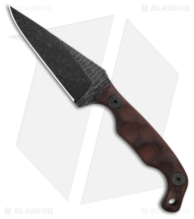 Stroup Knives Mini Fixed Blade Knife Wood (3" Black Stonewash)