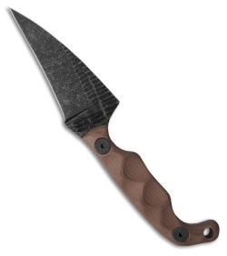 Stroup Knives Mini Mod 2 Fixed Blade Knife FDE G-10 (3" Black Stonewash)