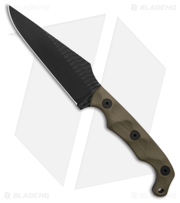 Stroup Knives TU2 Fixed Blade Knife OD Green G-10 (4.5