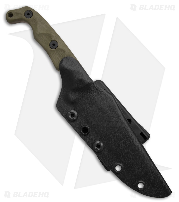 Stroup Knives TU2 Fixed Blade Knife OD Green G-10