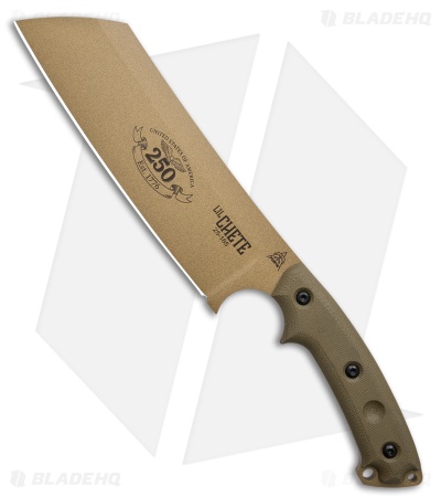 TOPS Knives Lil Chete 250th Anniversary Fixed Blade Knife (8.4" Coyote Tan)