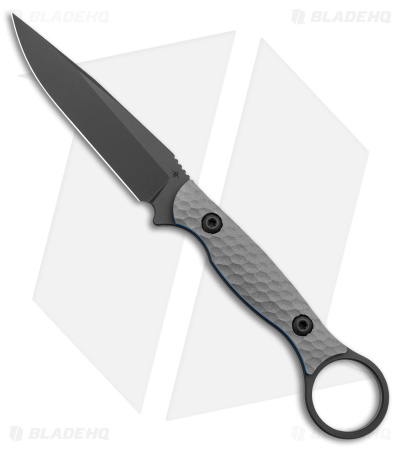 Toor Knives Anaconda Fixed Blade Knife Stealth Gray G-10 (3.75" Black)