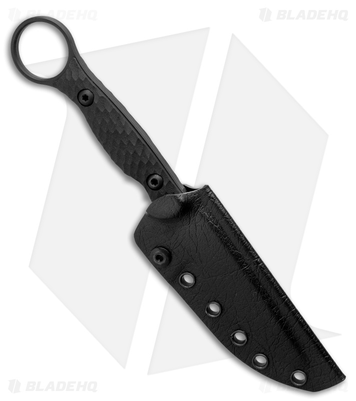 Toor Knives Anaconda Fixed Blade Knife Shadow Black G-10 (3.75" Black)