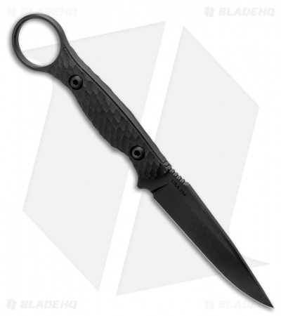 Toor Knives Anaconda Fixed Blade Knife Shadow Black G-10 (3.75" Black)