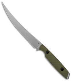 Toor Knives Avalon Fillet Fixed Blade Knife Green G-10 (6.0" SW)