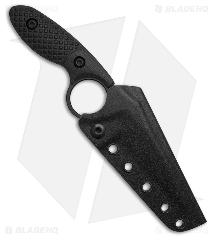 Toor Knives Cortano SOCOM Black Fixed Blade Knife Black G-10 (3.2" Black)