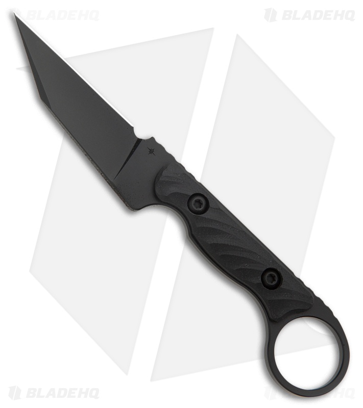 Toor Knives Jank Shank Pikal Fixed Blade Knife Shadow Black G-10 (3" Black)
