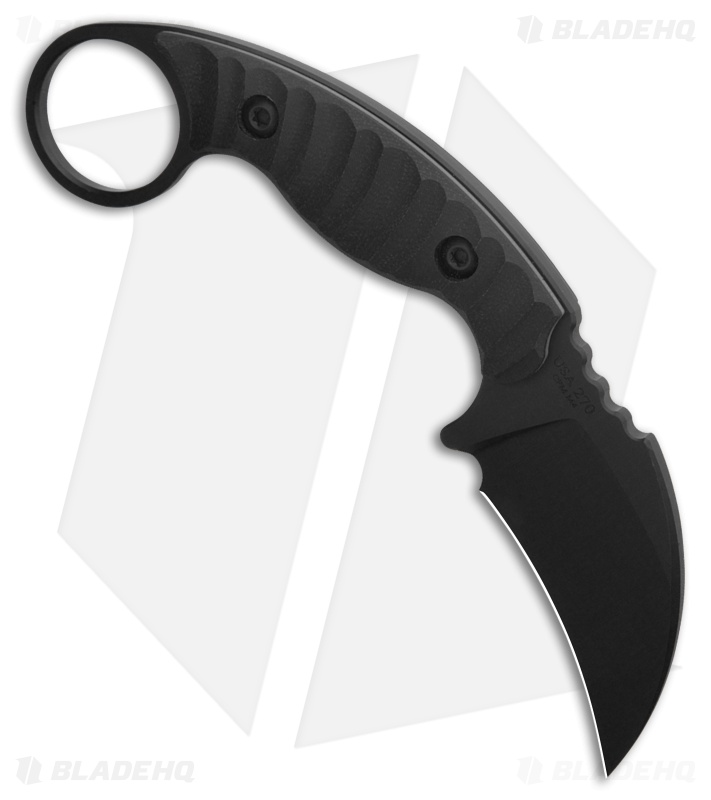 Toor Knives Karsumba R SOCOM Black Fixed Blade Knife Black G-10 (2.5" Black)