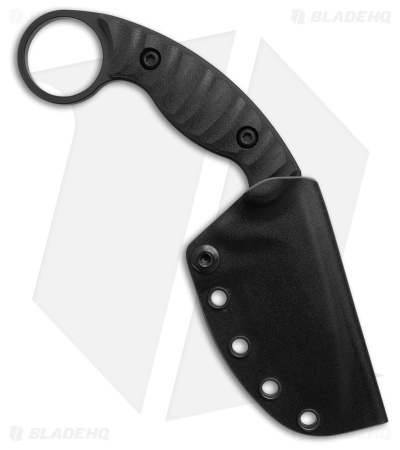 Toor Knives Karsumba S SOCOM Black Fixed Blade Knife G-10 (2.5" Black)
