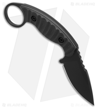 Toor Knives Karsumba S SOCOM Black Fixed Blade Knife G-10 (2.5" Black)