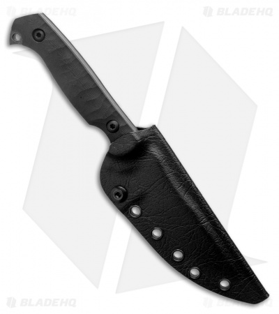 Toor Knives Krypteia Carbon Fixed Blade Knife Black G-10 (4" Black Stonewash)