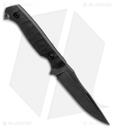 Toor Knives Krypteia Carbon Fixed Blade Knife Black G-10 (4" Black Stonewash)