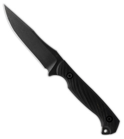 Toor Knives Krypteia Outlaw Fixed Blade Knife Black Ebony Wood (4" Black SW)