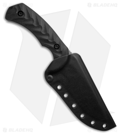 Toor Knives Mullet S Phantom Gray Fixed Blade Knife Black G-10 (4" Gray Gunkote)