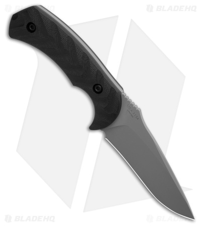 Toor Knives Mullet S Phantom Gray Fixed Blade Knife Black G-10 (4" Gray Gunkote)