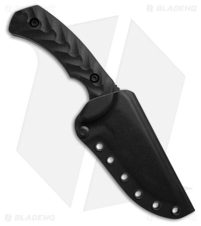 Toor Knives Mullet S SOCOM Black Fixed Blade Knife Black G-10 (4" Black Gunkote)
