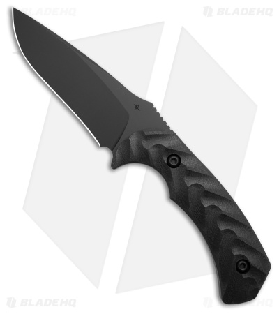 Toor Knives Mullet S SOCOM Black Fixed Blade Knife Black G-10 (4" Black Gunkote)