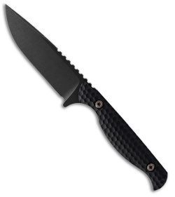 Toor Knives Mutiny Fixed Blade Cannon Black Aluminum (3.9" Black SW) 