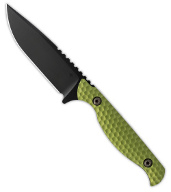 Toor Knives Mutiny Fixed Blade Knife Sea Green Aluminum (3.9" Black)