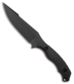 Toor Knives Raven Fixed Blade Knife Black G-10 (5.5" Black)